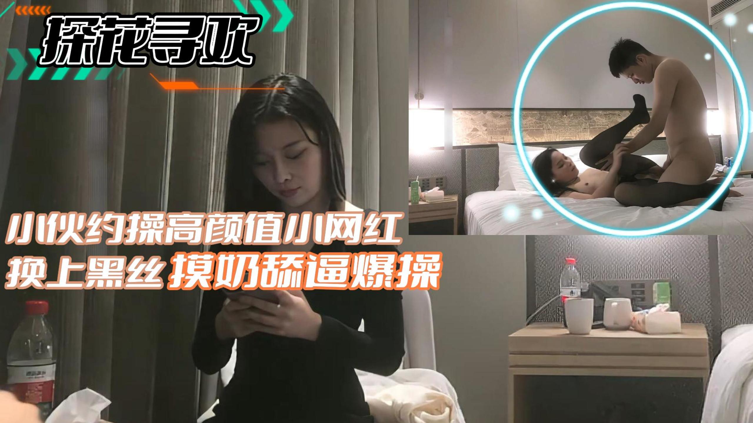 探花寻欢-小伙约操高颜值小网红换上黑丝摸奶舔遍
